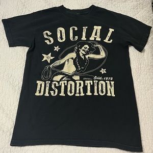 Social Distortion cowgirl/pinup Band Shirt